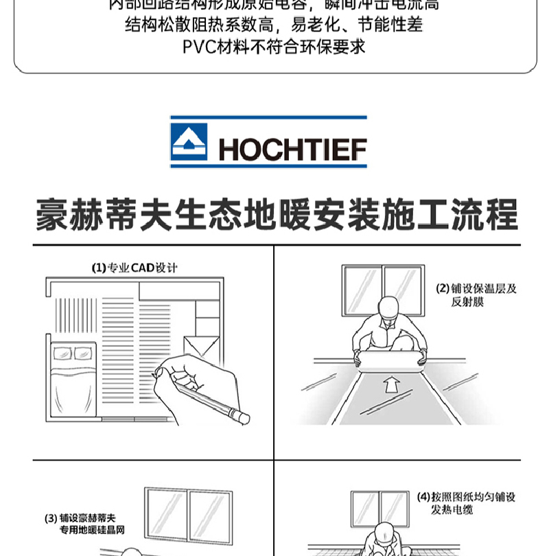 豪赫蒂夫公装项目电地暖安装施工